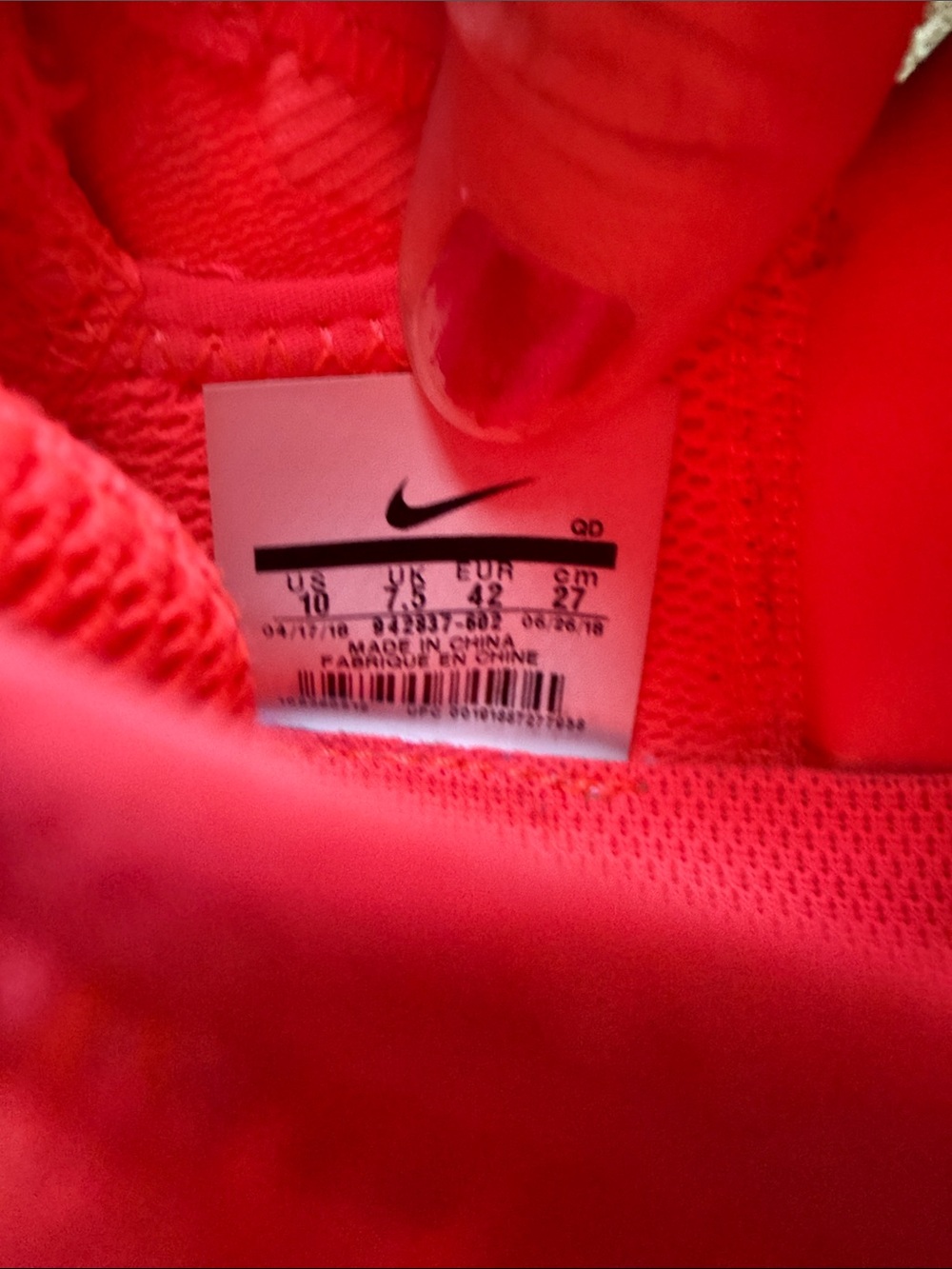 Nike Neon Pink/coral Running Shoes with Black Swoosh - Picture 6 of 6